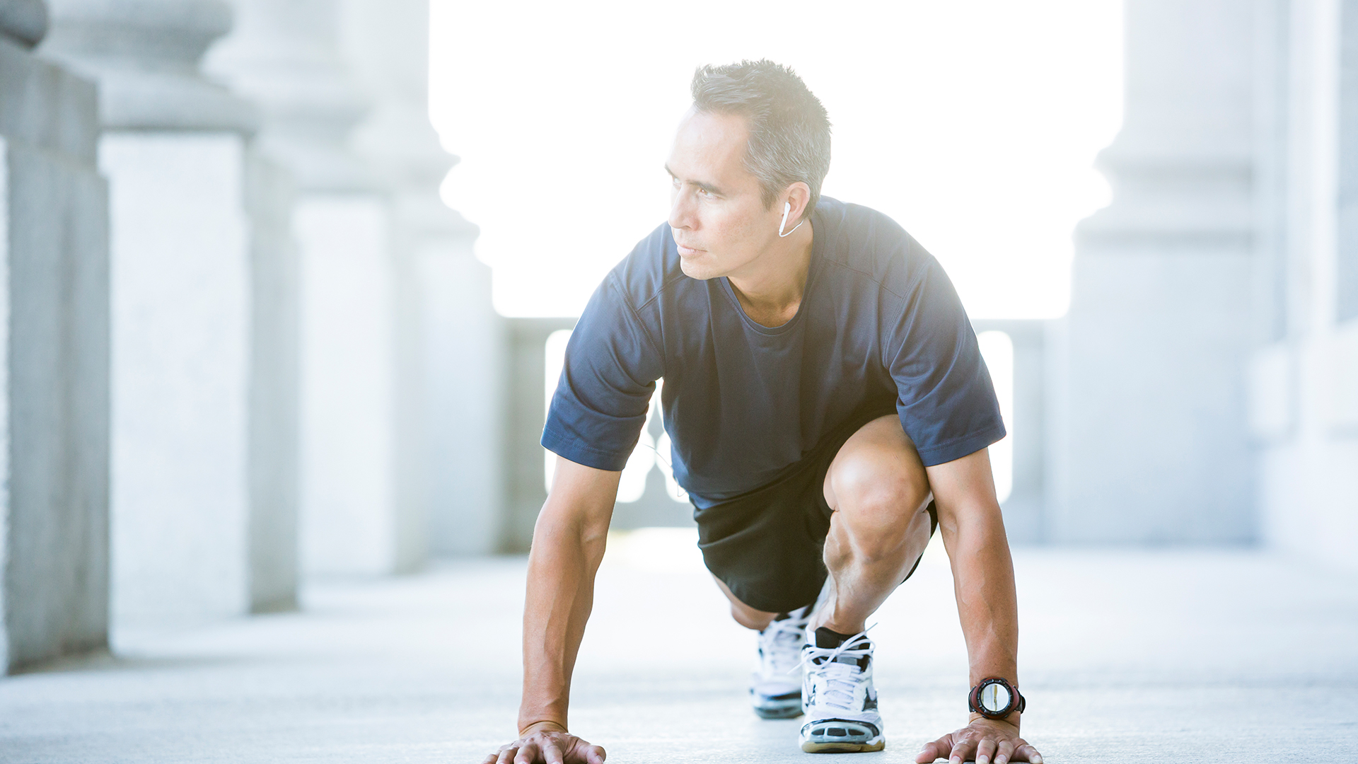 Photo d'un homme en train de faire du sport